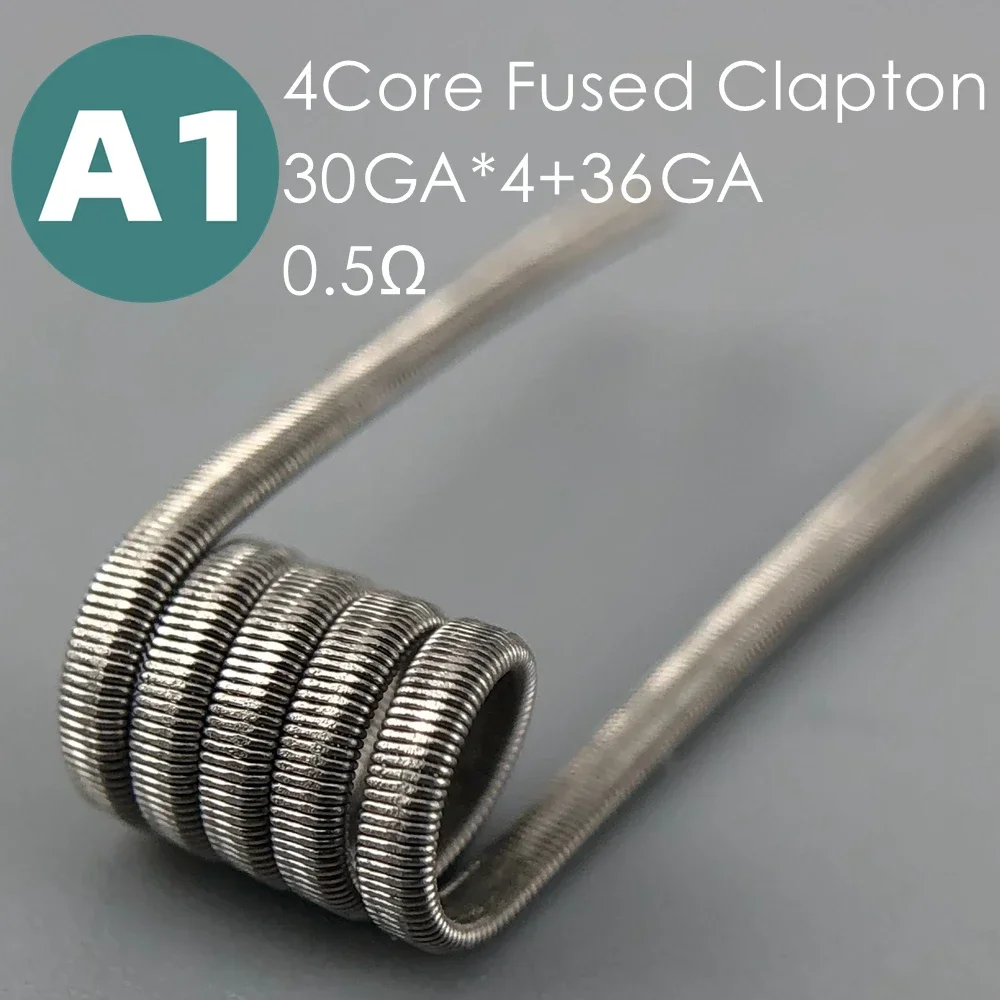 Spiral Style Coil Inner Hole 3mm D-L/DT-L Soldering Iron Cleaner Tool Fused Clapton Alien Style Premade KA1/SS316L/Ni80
