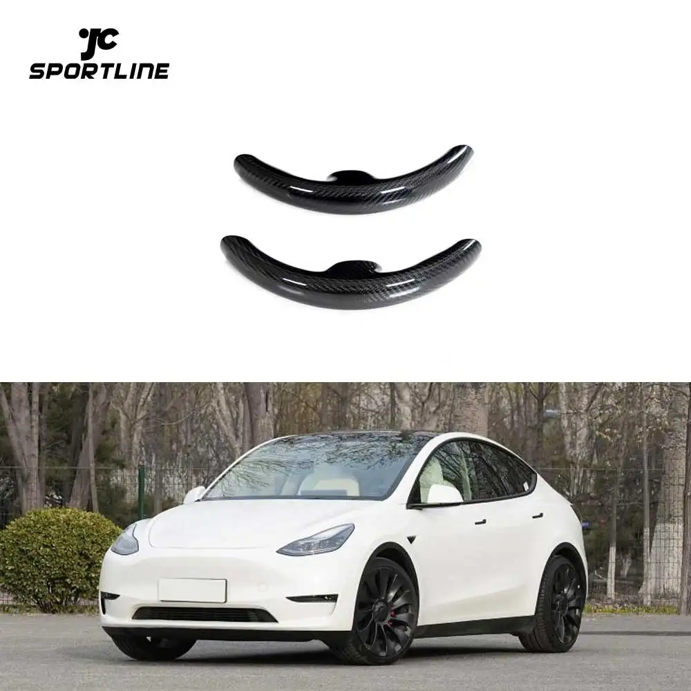 

Сухие чехлы на руль автомобиля из углеродного волокна для Tesla Model 3 Model Y