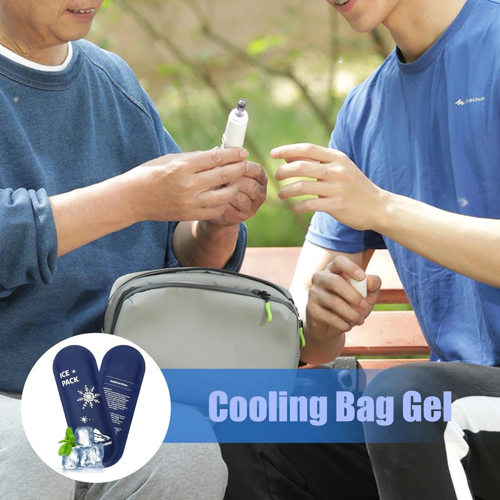 حزمة ثلج للتخزين البارد للطب، عبوة باردة من الجل قابلة لإعادة الاستخدام، قماش أكسفورد متين لتبريد الطعام والمشروبات