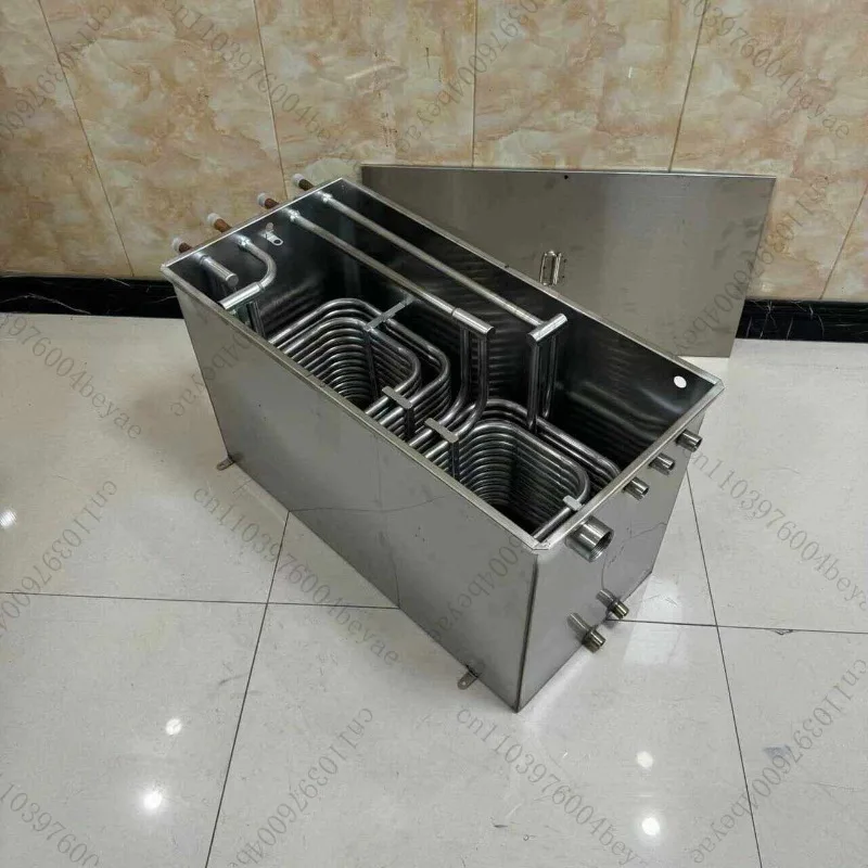 304 stainless steel water tank for industrial chiller with coil evaporator 3P5P10P15P20P