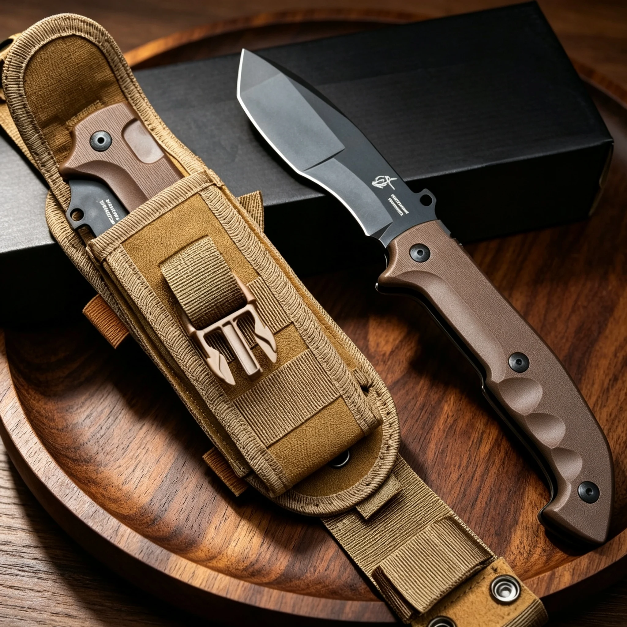 FX0500 Indian Tracker Outdoor Folding Knife N690 Steel Hiking Exploration Emergency Carry Bag-Style Protective Tool