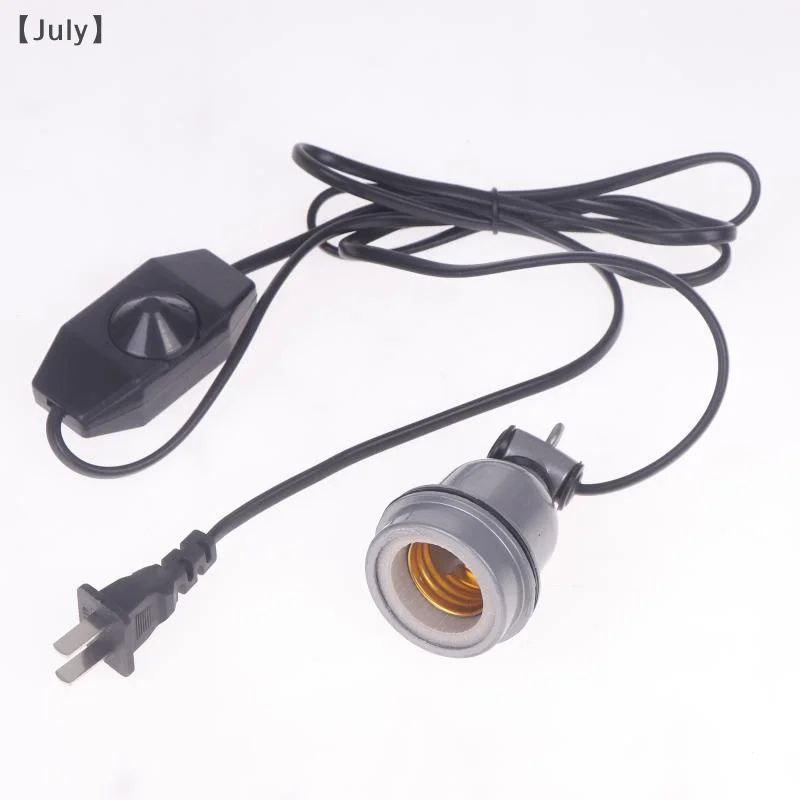 

〔July〕E27 Light Socket Screw Plug Adapter Converter Animal Heating Lamp Holder With 1.8m Switch Wire For Industrial Heating