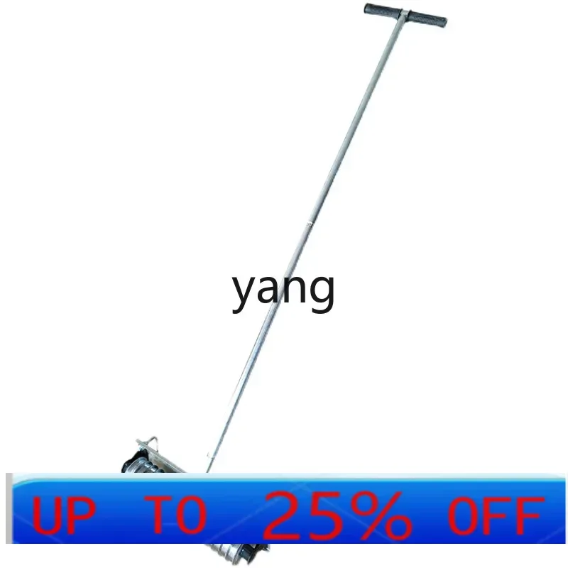 

CX concrete cement pavement anti-skid embossing device hand-pulled road hair pulling roller engraving device