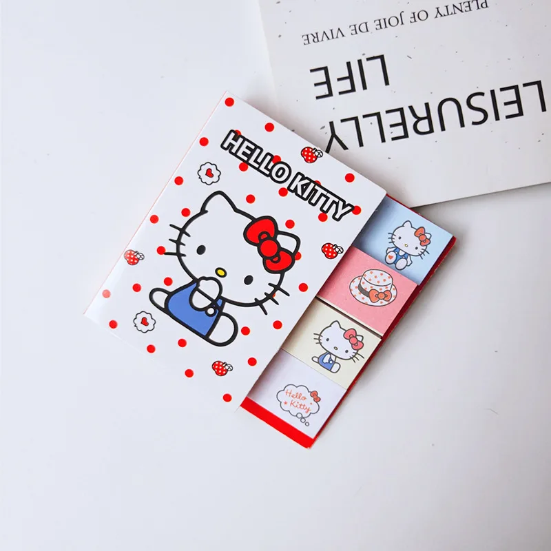 Imagem -05 - Sanrio Kitty Memo Pad n Times Sticky Notes Etiqueta de Papelaria Notepad Planner Sticker Post Material Escolar Kawaii 30 Pcs por Lote