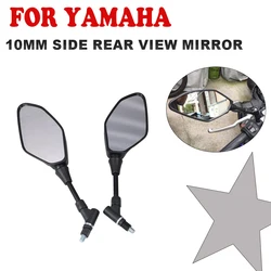 For YAMAHA MT07 MT09 Tracer 900 9 GT Tenere 700 MT10 MT03 MT25 MT01 Accessories 10mm Side Rear View Mirror Rearview Mirrors