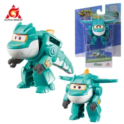 Super Wings S6 Tino 2 cale Mini transformacja Anime deformacja samolot Robot figurki transformacja dzieci zabawki prezenty