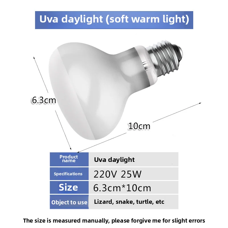 Full Spectrum 75W Reptile Lamp UVA+UVB Turtle Basking UV Light Bulbs Heating Lamp Amphibians Lizards Temperature Controller