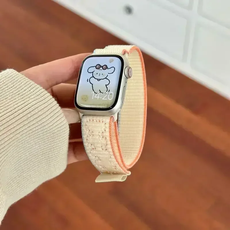 Armbänder für Apple Watch Band 45 mm 46 mm 42 mm 49 mm 44 mm für Nike Nylon Sport Loop Armband Correa iWatch 10 9 8 7 6 5 4 SE Ultra 2 – Detail 35