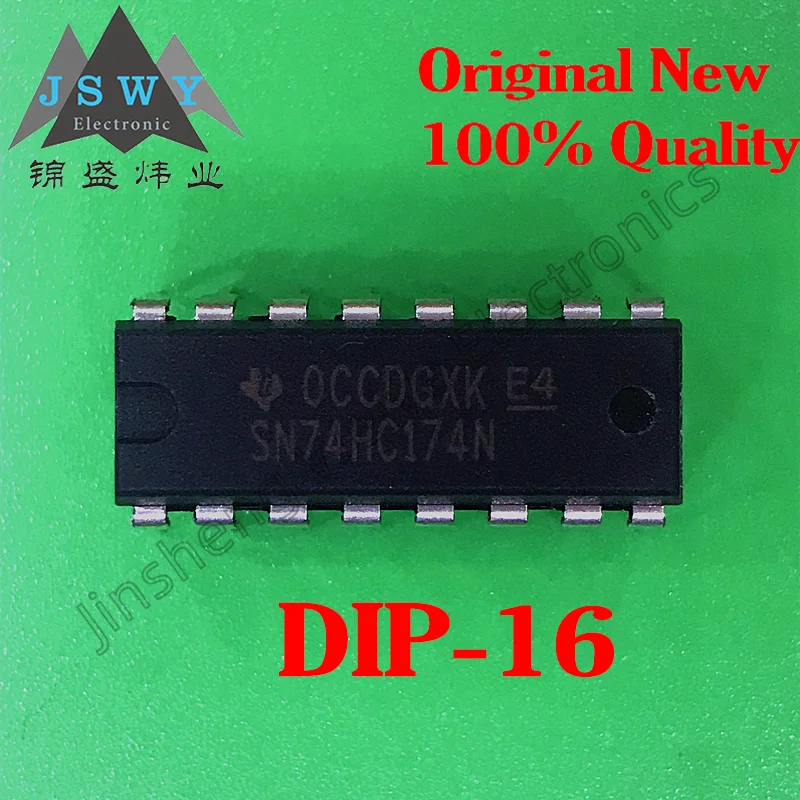 6 pieces SN74HC174N HD74HC174P 74HC174 100% brand new imported direct plug DIP16 trigger decoder IC free shipping electronics