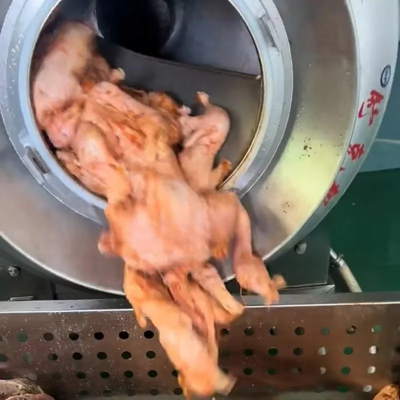 Automatic Food Processing Machine, Stainless Steel Vacuum Tumbler for Chicken Beef Pork Seafood Marinating