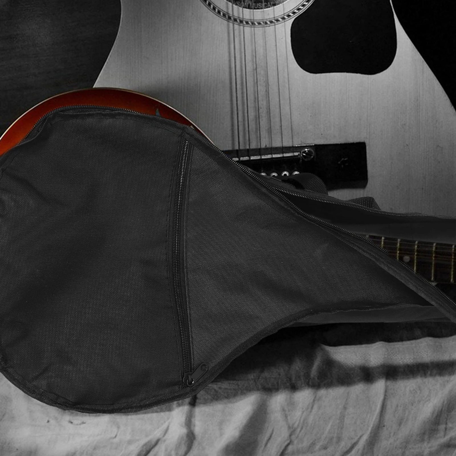 

Mandolin Carry Bag Oxford Cloth Shockproof Padded Adjustable Strap Lightweight Musical Instrument Backpack Case