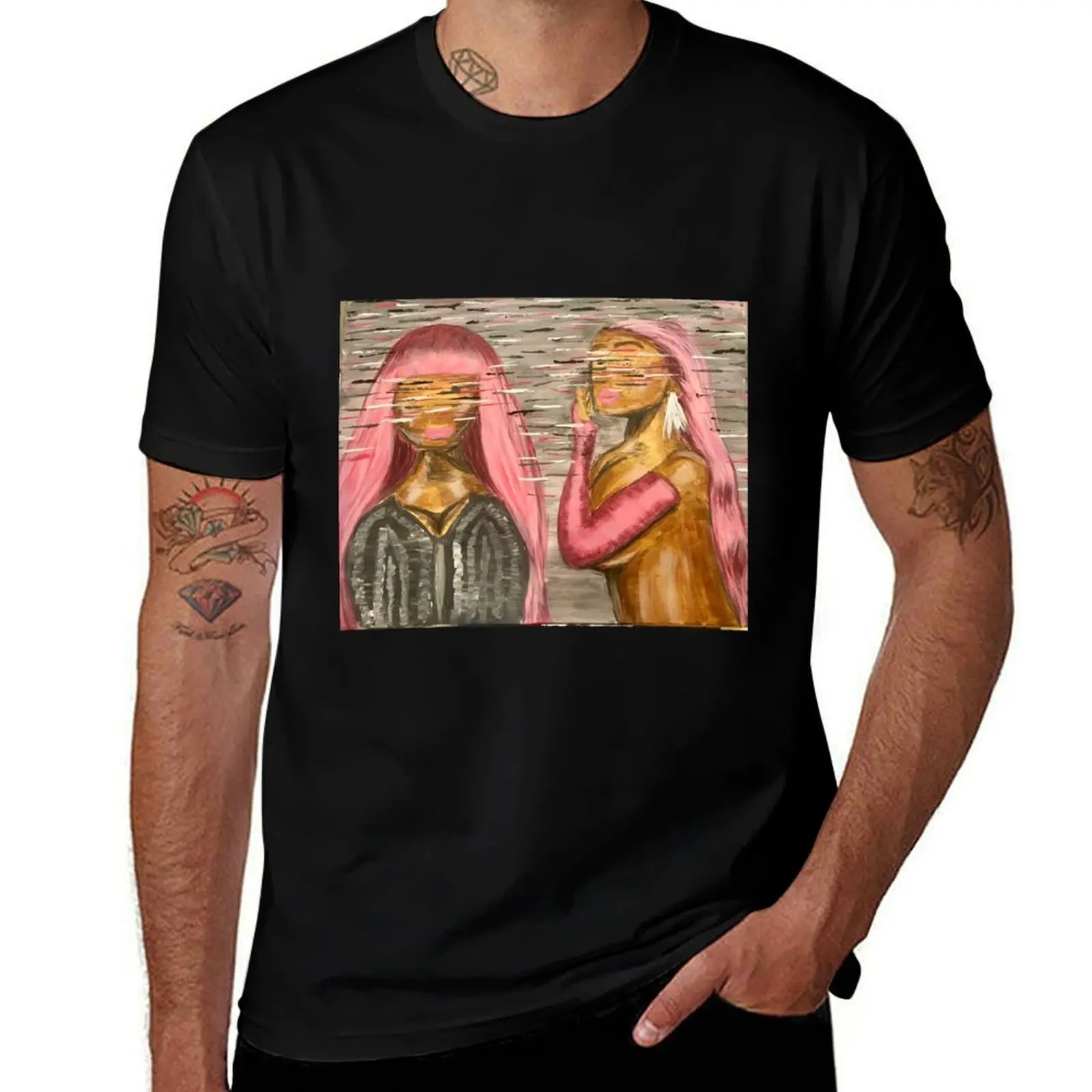 

Doja Cat x Nicki Minaj Fan Art T-Shirt t shirt custom print man graphic t shirt T-Shirt