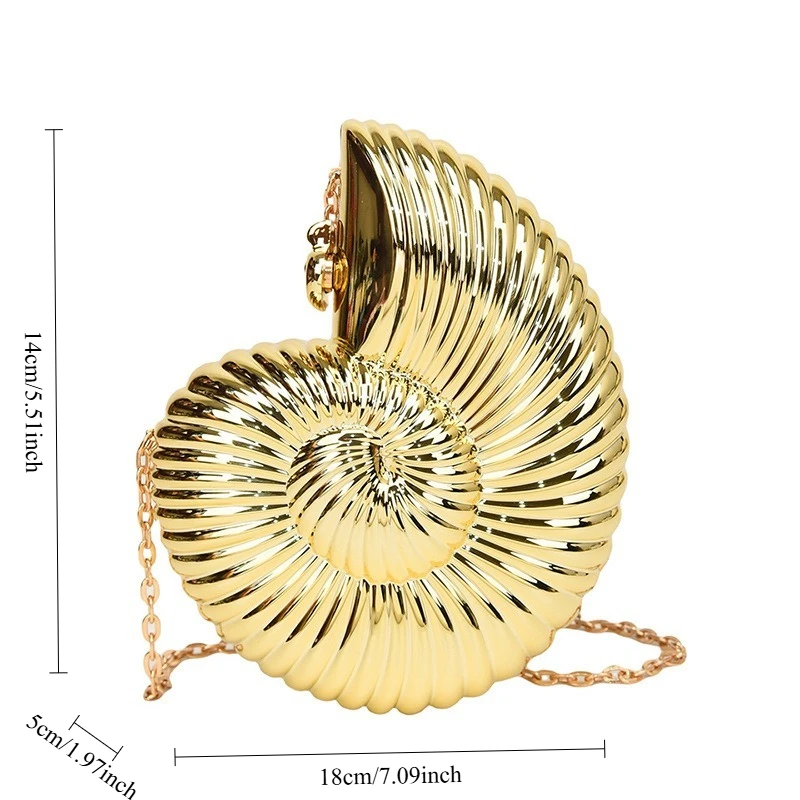 حقيبة عشاء نسائية من نوع Conch، حقيبة كتف ساعي البريد، حقيبة عصرية، شعبية ومتعددة الاستخدامات #2