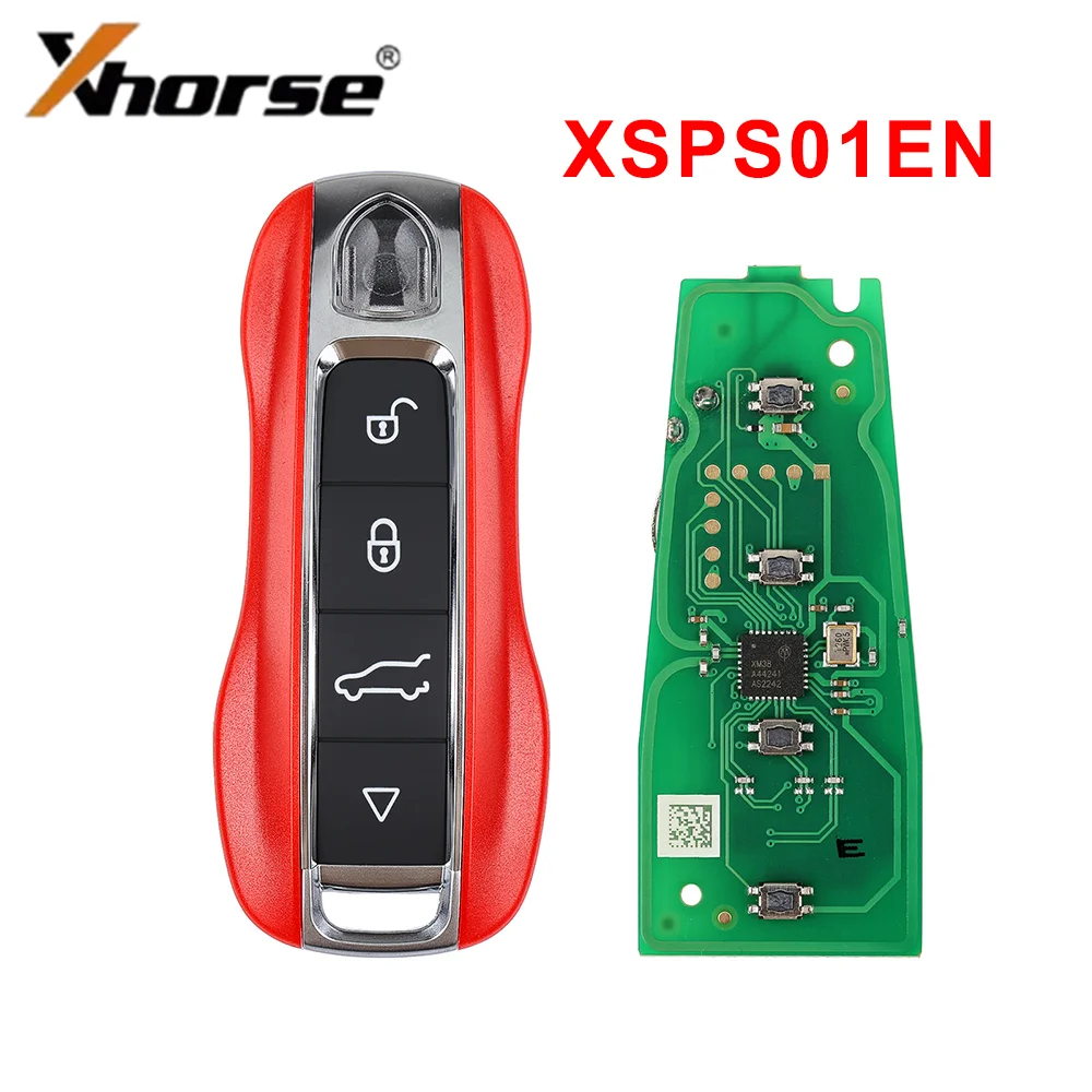 Xhorse XSPS01EN XM38 Universeller Smart-Schlüssel im Porsche-Stil, 4-Tasten-Fernbedienungsschlüssel für VVDI Mini Key Tool, passend für 8A- und 4D-Modelle.