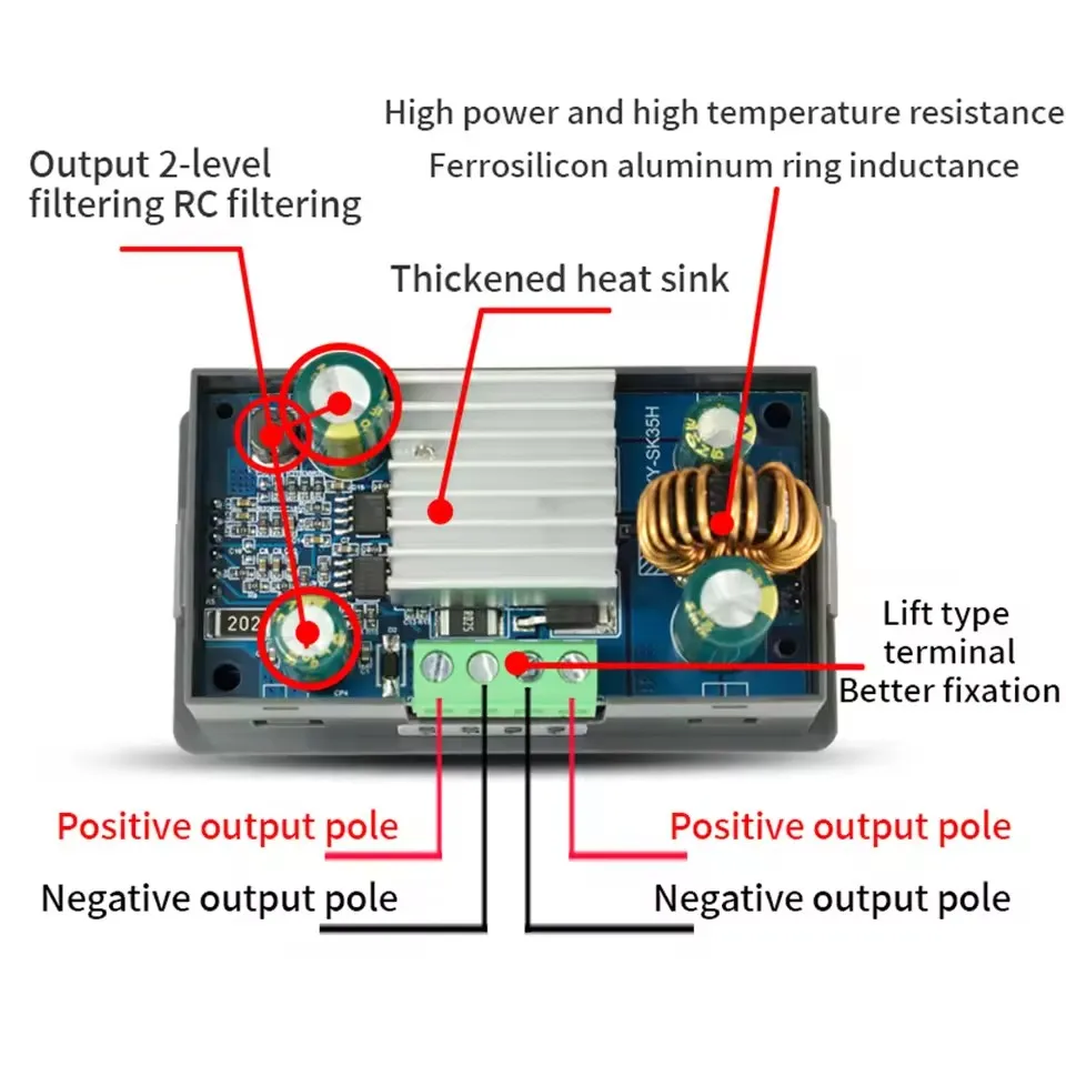 DC DC Buck Boost Converter 5.0~30V to 0.6~30V Adjustable Adjustable Laboratory Power Supply CC CV 0~4.0A 6V 12V 24V Power Module