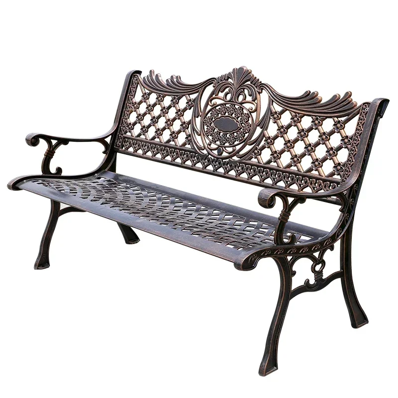 Park Chair Outdoor Bench Bench Seat Leisure  Bench Back  Cast Aluminum Wrought Iron Stool