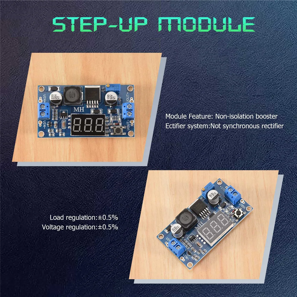 DC-DC Step-Up Converter Module 4A Voedingsspanning instelbaar XL6009E1