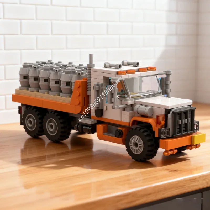 

414pcs MOC Brock Flatbed Truck City Cargoed Model Building Blocks DIY Creative Toys Education Brick Kids Christmas Gift Birthday