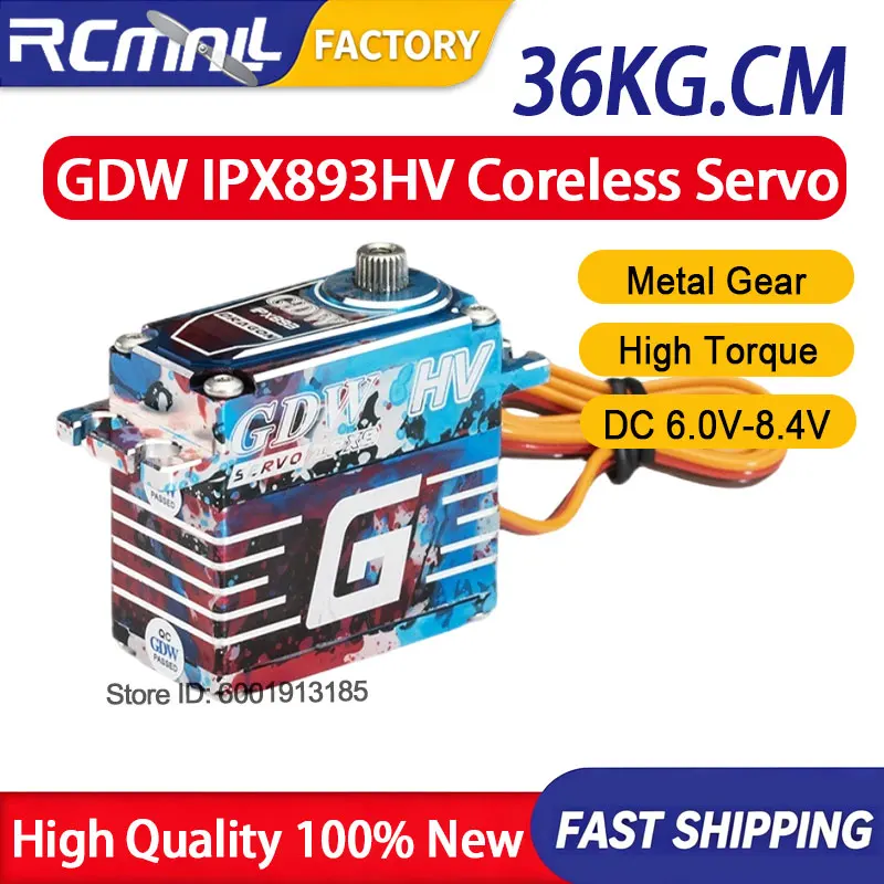 36KG High Torque Digital Servo Waterproof Metal Gear Coreless Steering Motor Compatible with RC Crawler Truck Underwater Robot