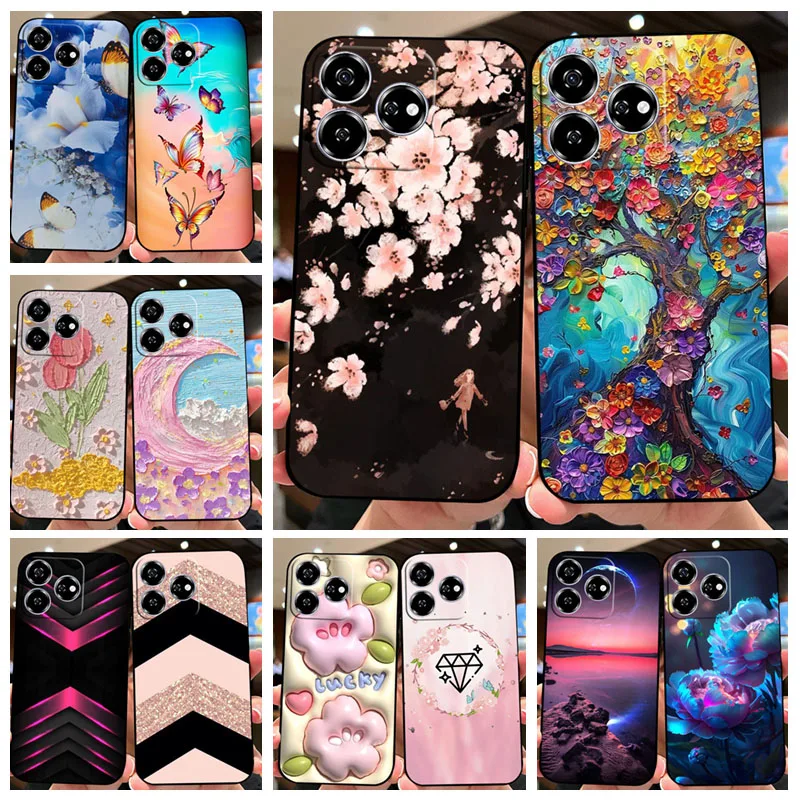 Para ZTE Blade V60 Axon60 4G funda de teléfono Z2356 carcasa de silicona suave Coque para ZTE Nubia V60 contraportada negro TPU Fundas bolsa de teléfono