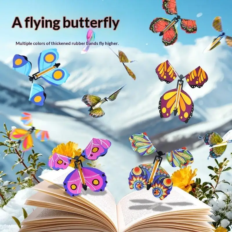 Magic Flying Butterfly Toys Multiple Colorful Designs Great For Birthday Party Favors Kids Surprise Fun Toys