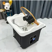 Head Spa Shampoo Chair Hair Salon Portable Small Hair Washing Station Chair Move Therapy Lettino Massaggio Furniture MQ50SC