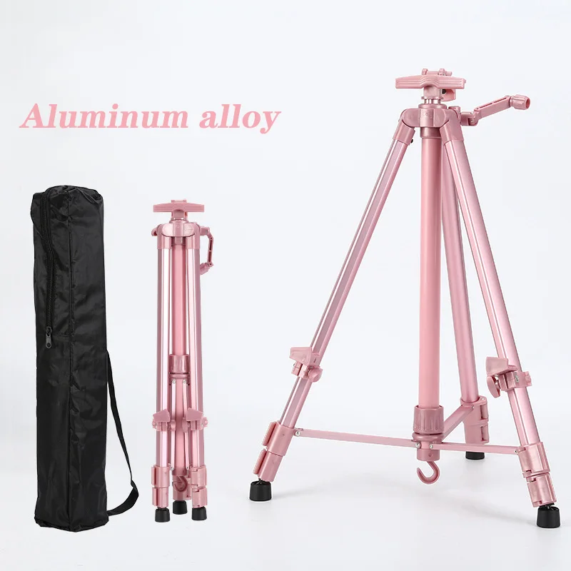 Caballete de Metal portátil ajustable para bocetos, soporte plegable de aleación de aluminio para pintura al aire libre, suministros de arte para