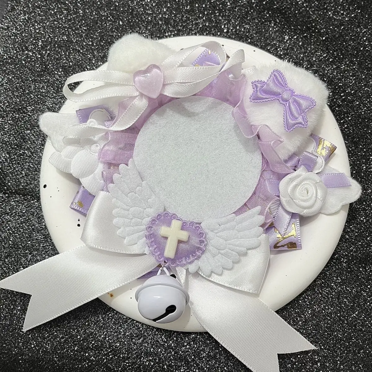 Goods Display Badge Holder Cute Little Bear Fill Ita Bag Birthday Present Ita Bag Badge Cover Badge Rosette Lace Ribbon Decor