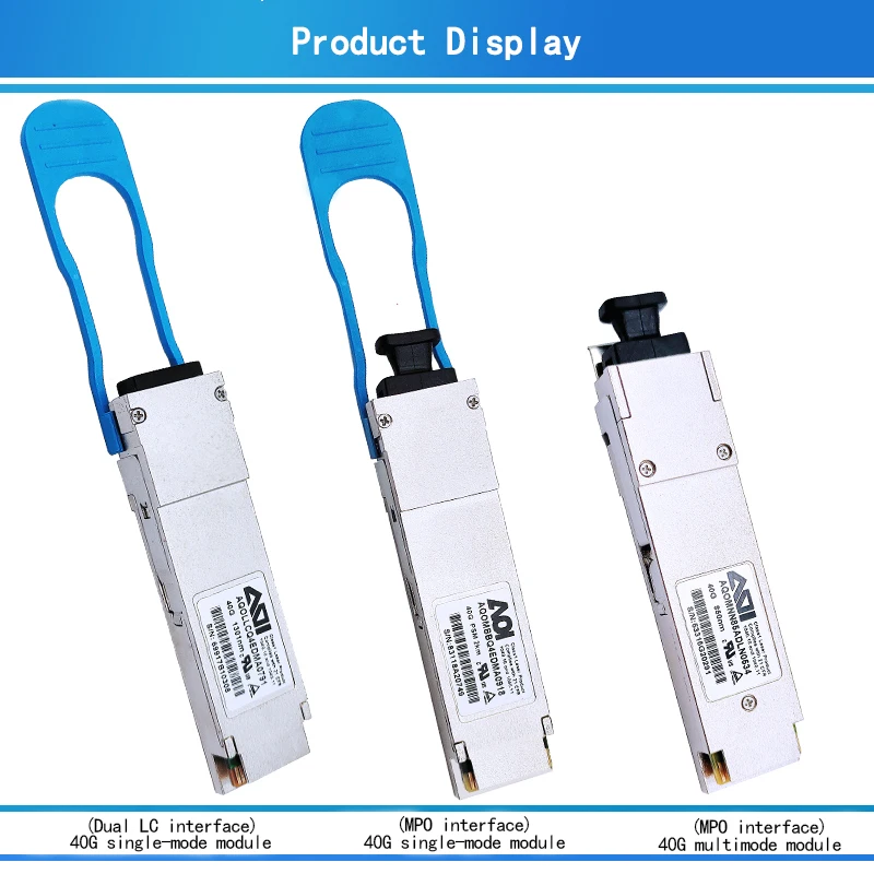 QSFP 40Gb LC MPO Transceiver Module 40GBASE-LR4 QSFP+ 1310nm 10km/20km DDM Fiber Optic Module For MikrotikOptical Equipment