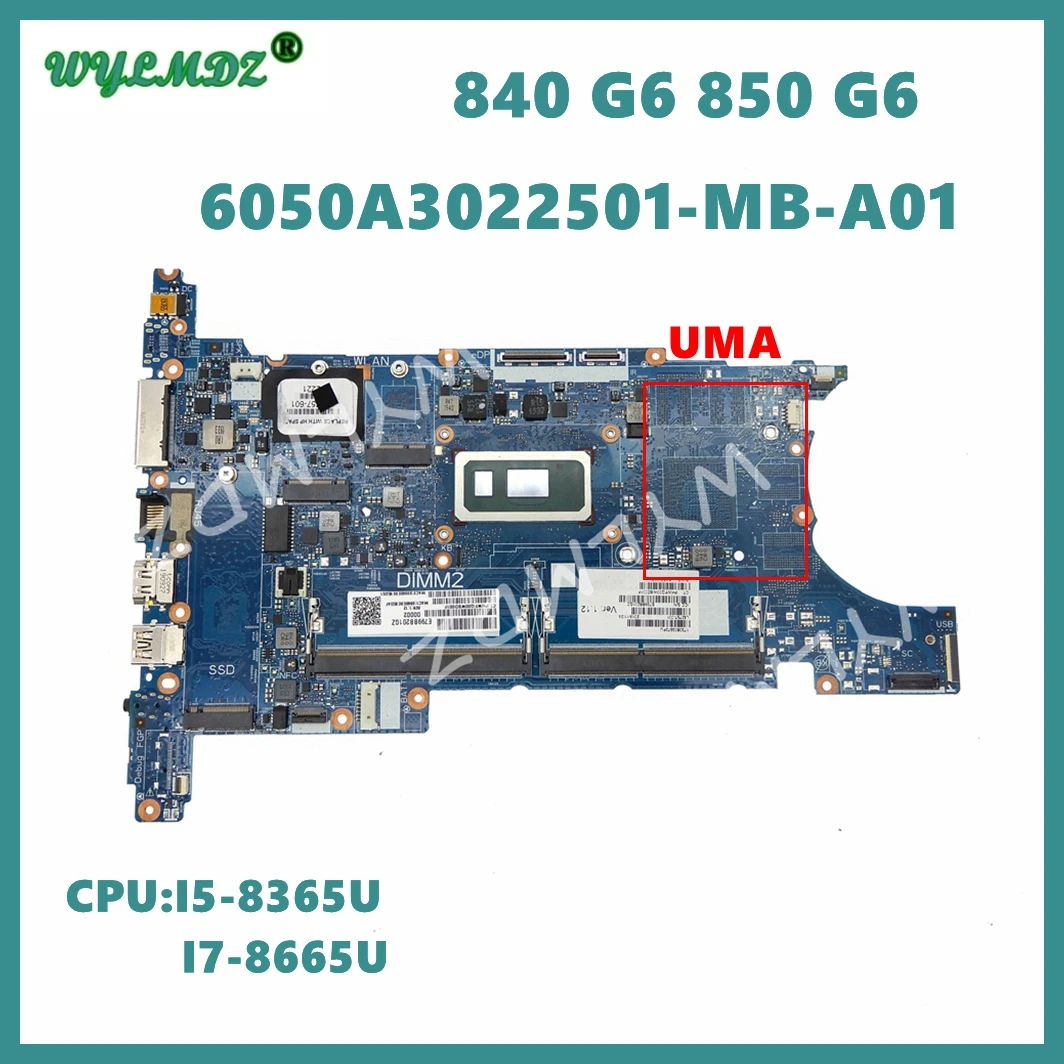 

For HP EliteBook 850 G6 840 G6 motherboard L62757-601 L78138-601 6050A3022501-MB-A01 i5-8365u i5-8265U i7-8565U 100% Working OK