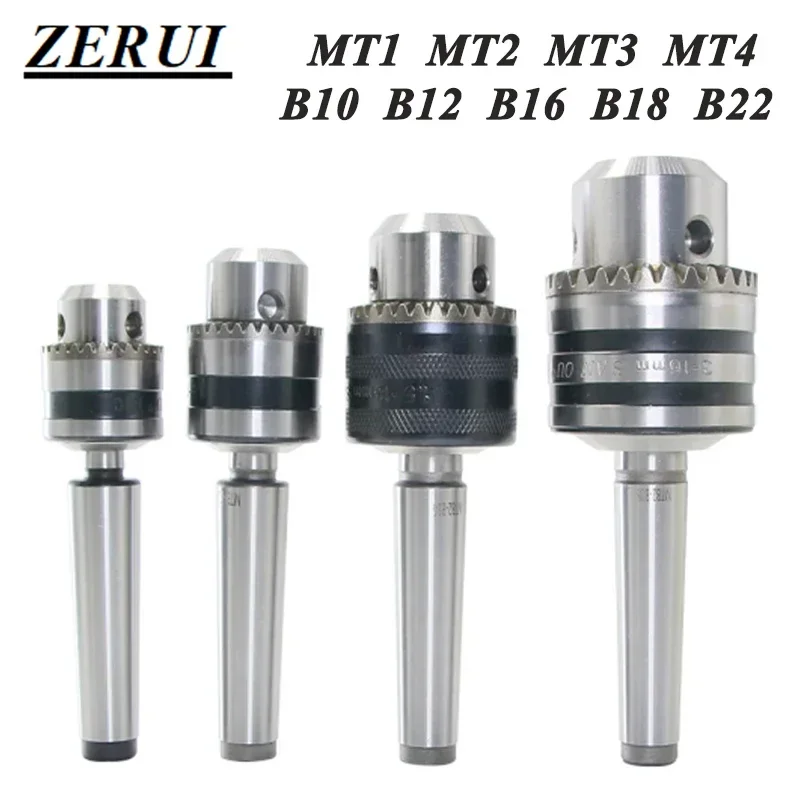 

1Set MT2 MT3 MT4 B10 B12 B16 B18 Pull back Morse thread shank Drill Chuck Arbor Lathe CNC drill machine tool holder M10 M12 M16