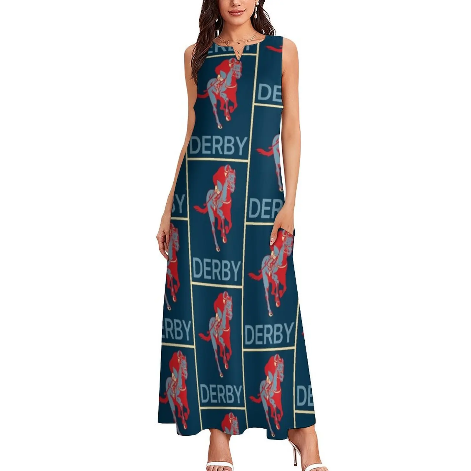 It’s almost Kentucky Derby time! Long Dress Women's summer suit Long veiled dresses Dress