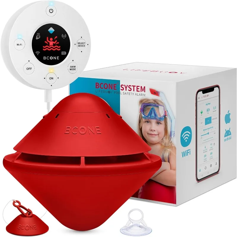 

BCONE® System Pool Alarm by Lifebuoy® | Certified ASTM F2208 Floating Pool Alarm | Loud Pool Safety Alarms on Home & Units