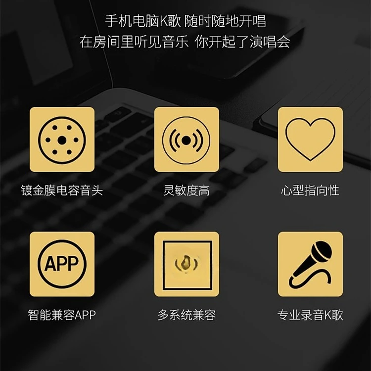 condenser microphone mobile phone computer live broadcast