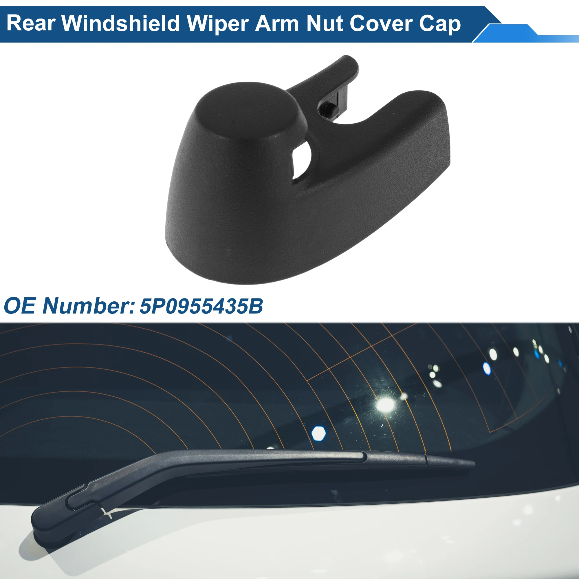 

UXCELL Крышка гайки рычага заднего стеклоочистителя для Seat Altea 2007-No 5P0955435B