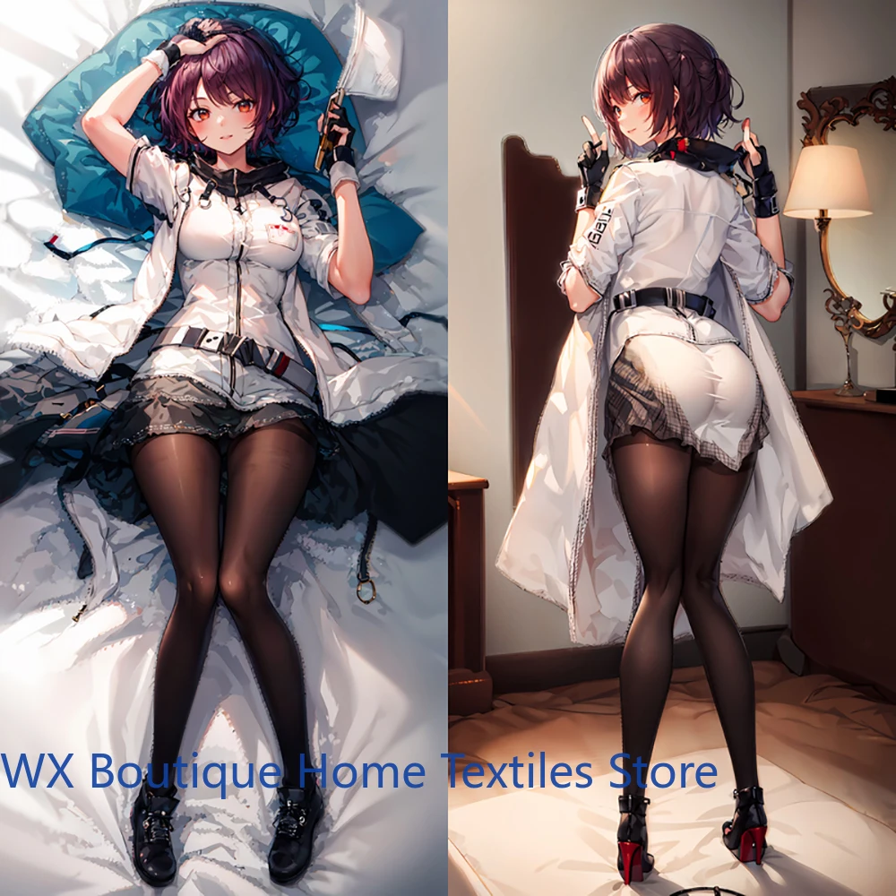 

Anime Game Arknights Exusiai Cosplay Cartoon 2WAY Pillow Case Dakimakura Cushion Cover