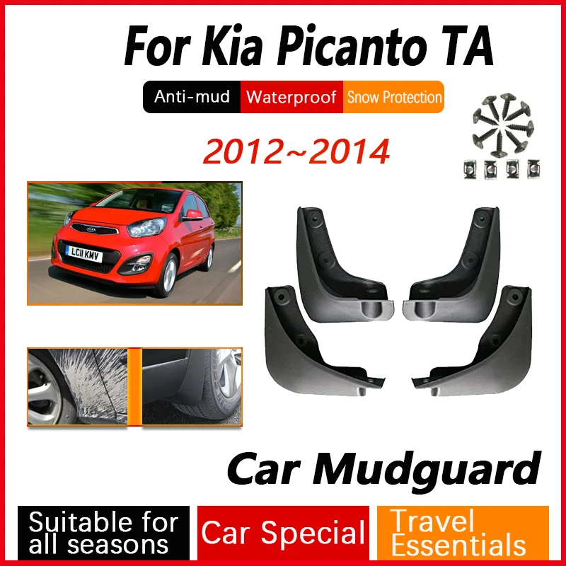 

Anti-splash For Kia Picanto Morning TA 2012 2013 2014 Car Mud Guard Antifreeze Flap Splash Mudflaps Door Guards Auto Accessories