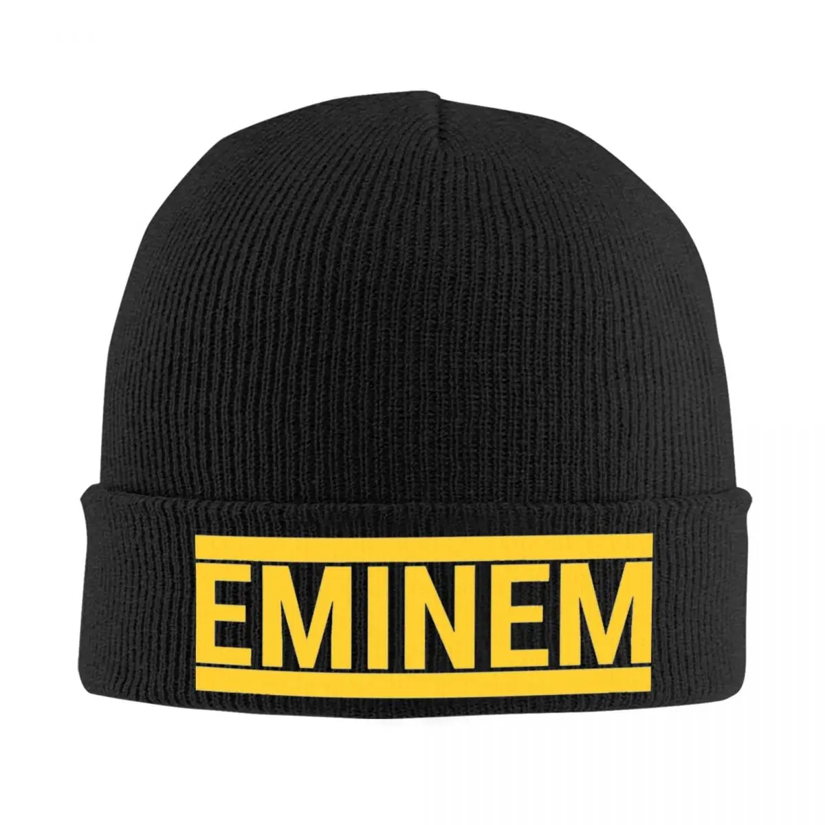 Eminem Rapper Letter Print Bonnet Hats Skullies Beanies Adult Unisex Y2K Head Wrap Beanie Hats Autumn Winter Outdoor Design Caps