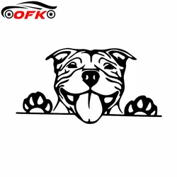 자동차 스티커 장식 오토바이 데칼 Pitbull Bully Dog 데칼 장식 액세서리 크리 에이 티브 선 스크린 방수 PVC,16cm * 8cm