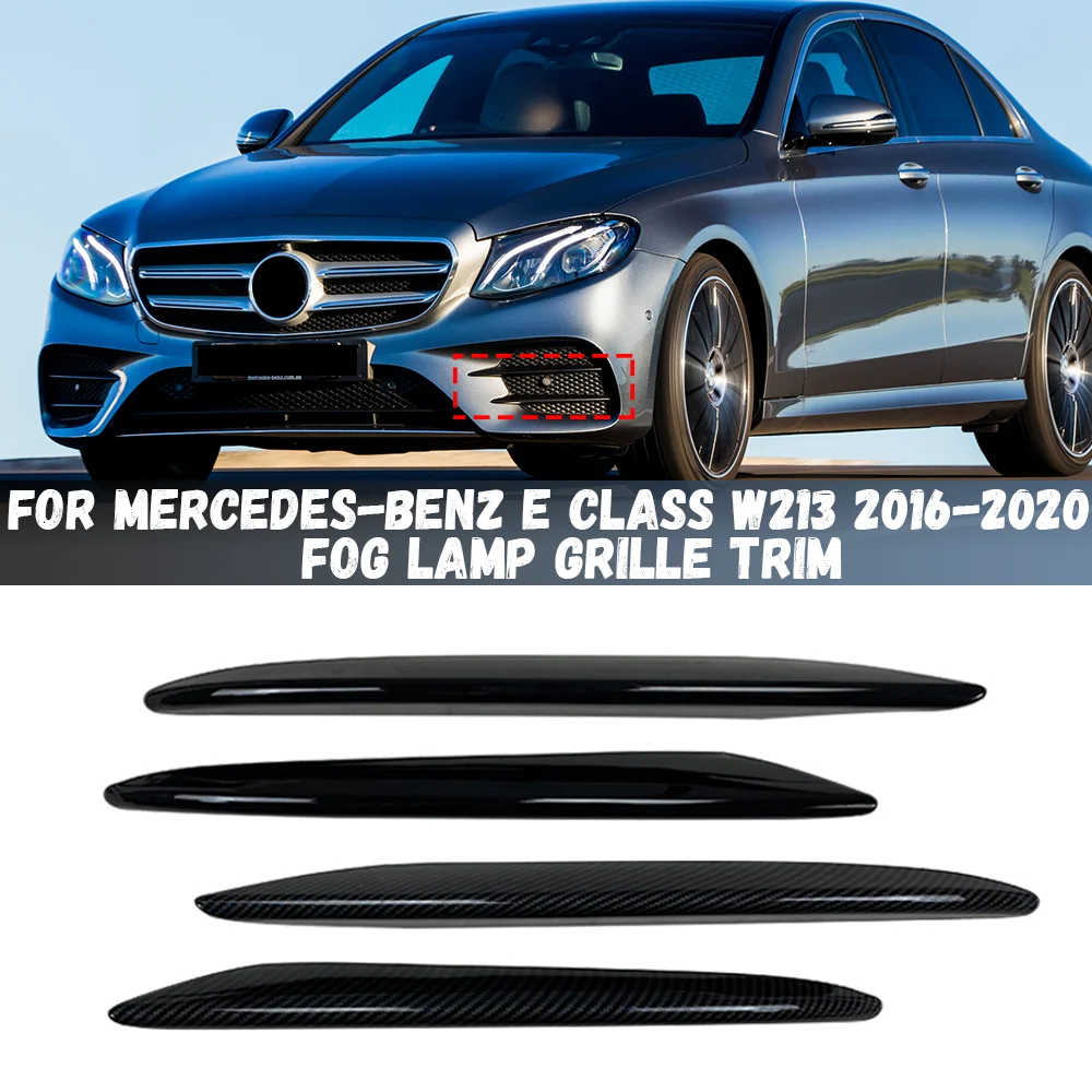 

Сплиттер для переднего бампера, противотуманная фара, решетка радиатора, отделка для Mercedes-Benz E Class W213 E200 E260 E300 2016 2017 2018 2019 2020