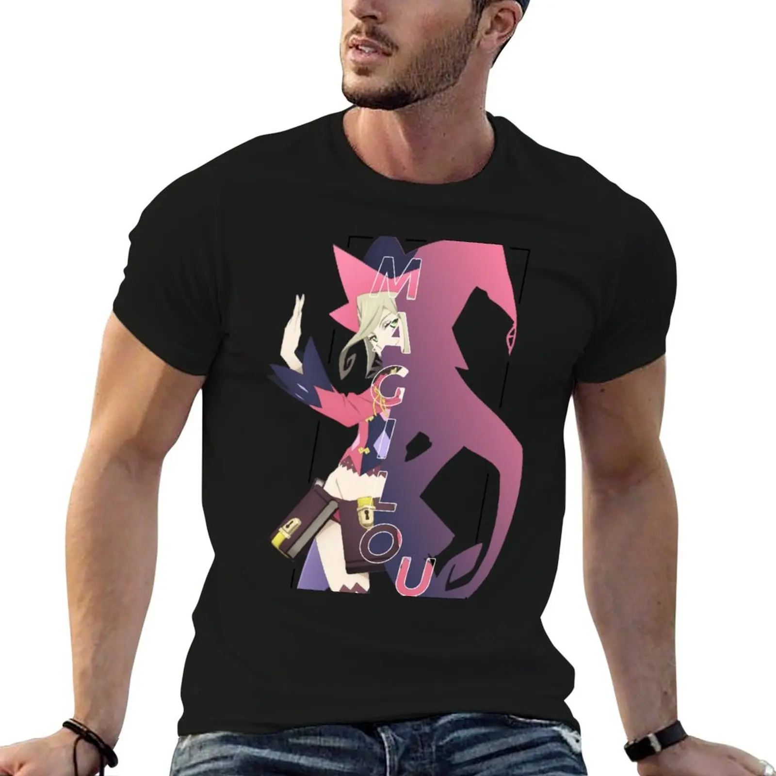 Camiseta Magilou Mayvin Character Text Tales of Berseria, camiseta de algodón para hombre, camiseta 100% de algodón para hombre, camiseta de marca de lujo