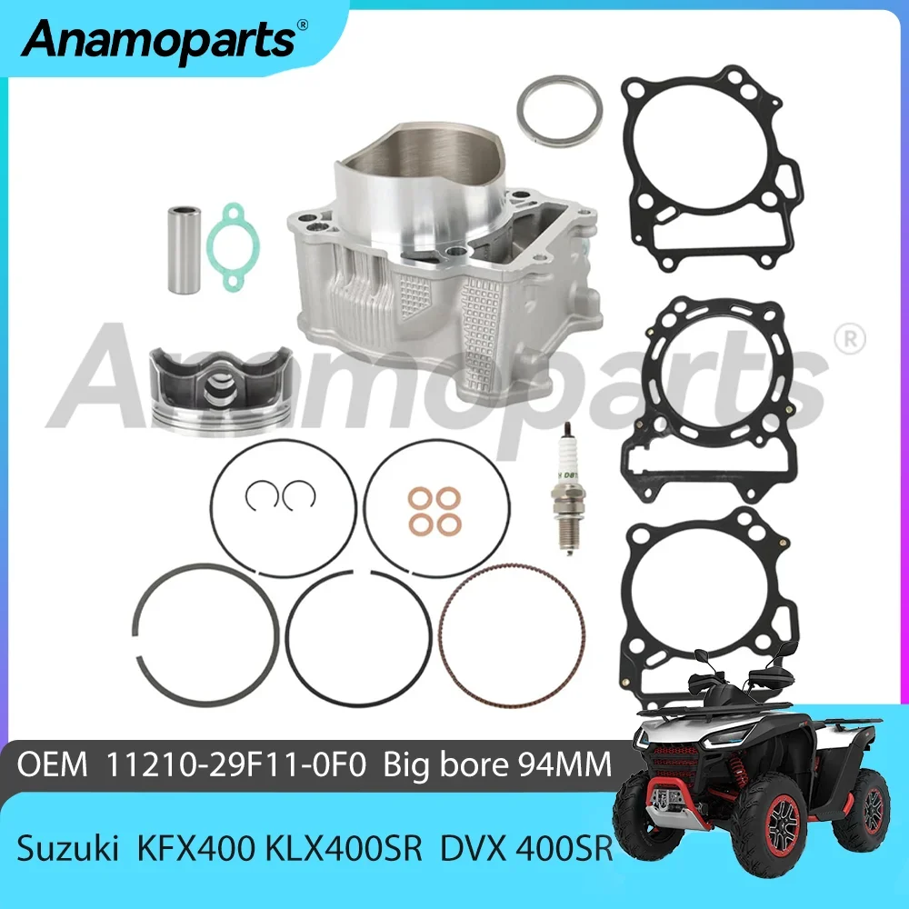 Suzuki LT-Z400 DR-Z400 ชุดเปลี่ยนลูกสูบกระบอกสูบสําหรับ 00-14 Kawasaki KFX400 KLX400SR Arctic Cat DVX 400SR 11210-29F20-0F0