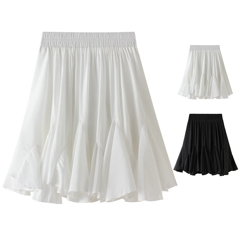 High Waist Skirts Short Skirt Elegant Ruffles Pleated Skirts Application Length Waist As Pictures Show Autumn Notes