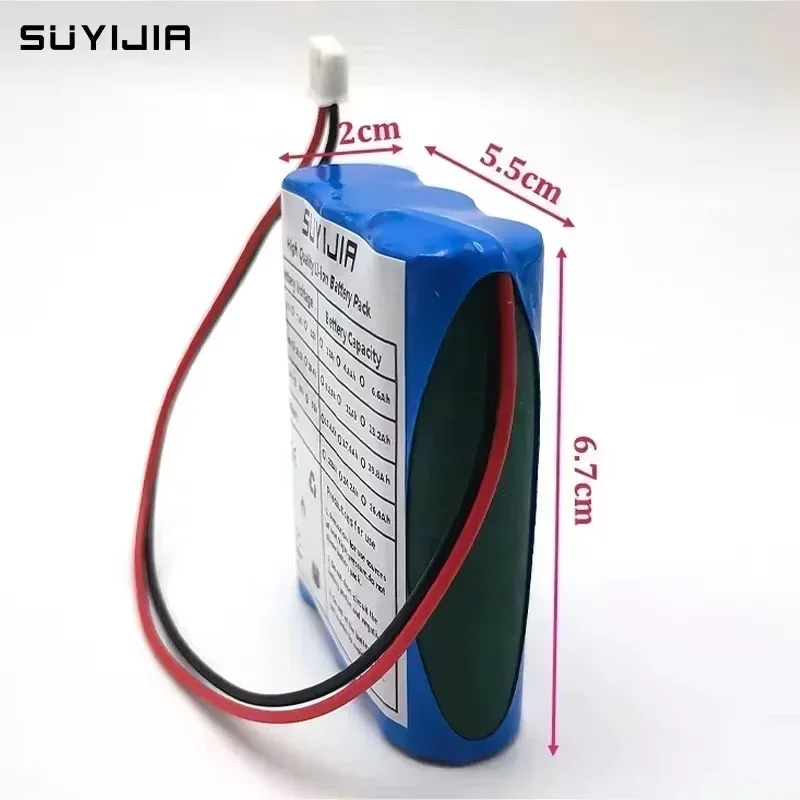 3S1P 12V Battery 12.6V/11.1V 3500mAh 18650 Lithium-ion Battery Pack w/ BMS for Backup Power Ups CCTV Camerar Speaker Bluetooth