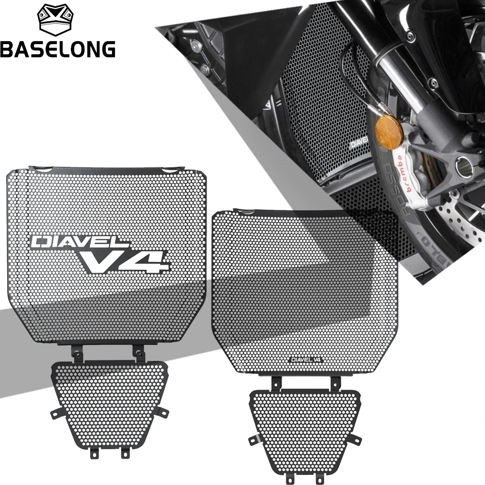 For Ducati Diavel V4 V 4 DIAVELV4 2023 2024 2025 Motorcycle Accessories Radiator Guard Grille Cover Oil Cooler Grill Protector