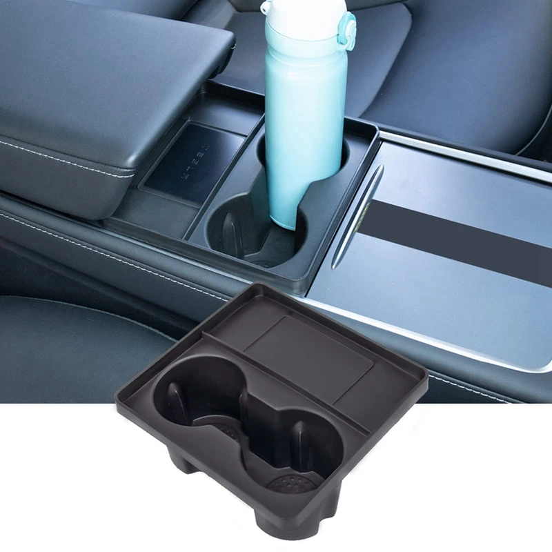 For Tesla Model 3 Model Y 2021 2022 2023 Center Console Water Cup Holder Insert Slot Slip Limit Clip Parts Accessories