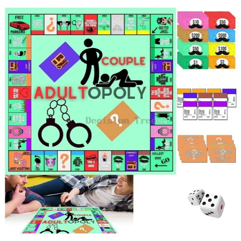 

2025 new adult couple chess game night adult couple game night monopoly party casual multifunctional couple table game set a001