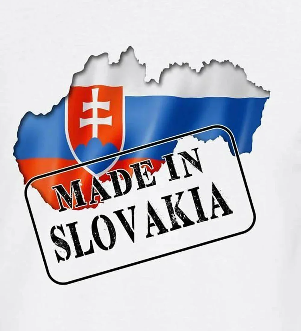 Slovakian Flag Map National Pride Made In Slovakia T Shirt. Short Sleeve 100% Cotton Casual T-shirts Loose Top Size S-3XL