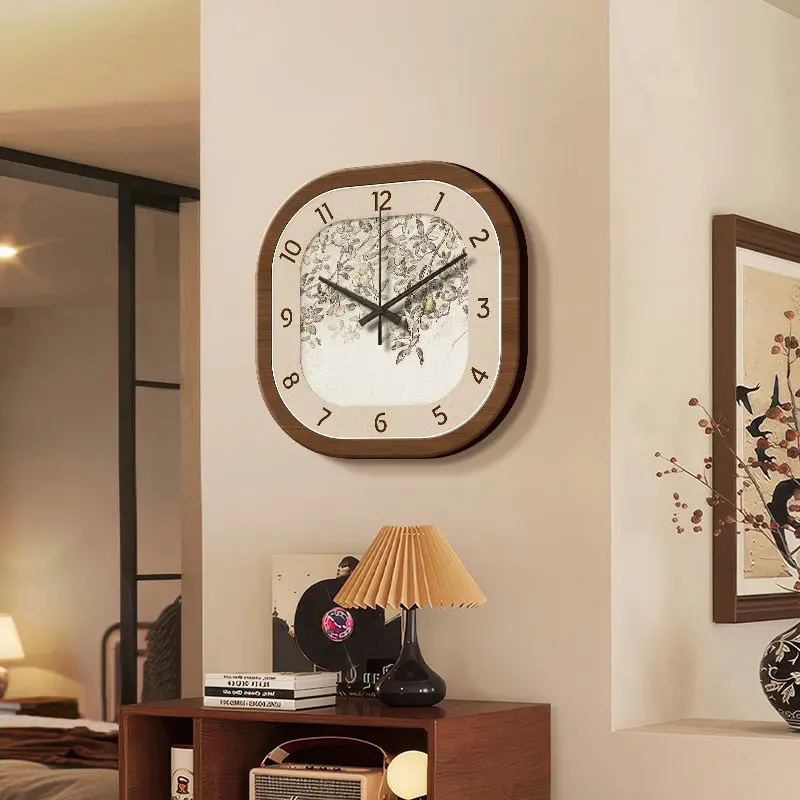 Y*-Chinese Style Creative Wall Clocks Vintage Interior Aesthetic Design Silent Wall Watch Creative Fashion Duvar Home Decoration