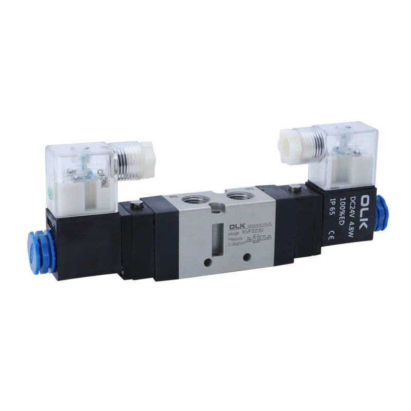 

KVF3230 Solenoid valve Double headed Double control 5 Way 2 Position Power down hold Pneumatic directional valve